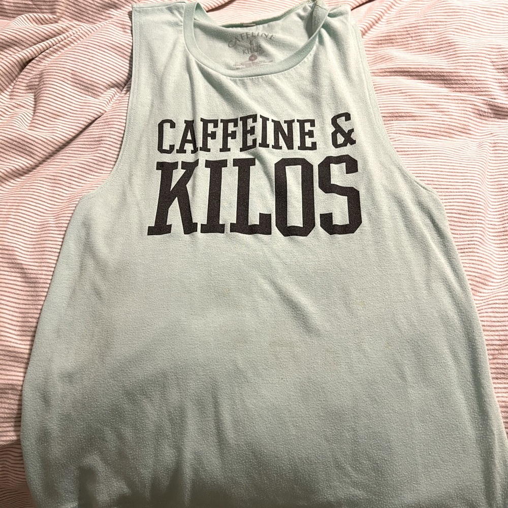 Loose fitting workout tank - teal